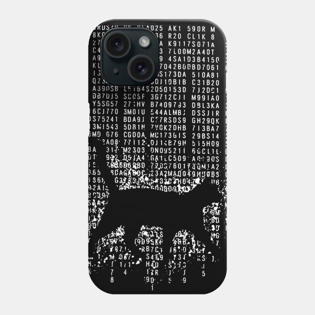 Cat In The Matrix Phone Case by TeeAbe