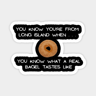 Long Island Bagel 2 (Dark Colors) Magnet