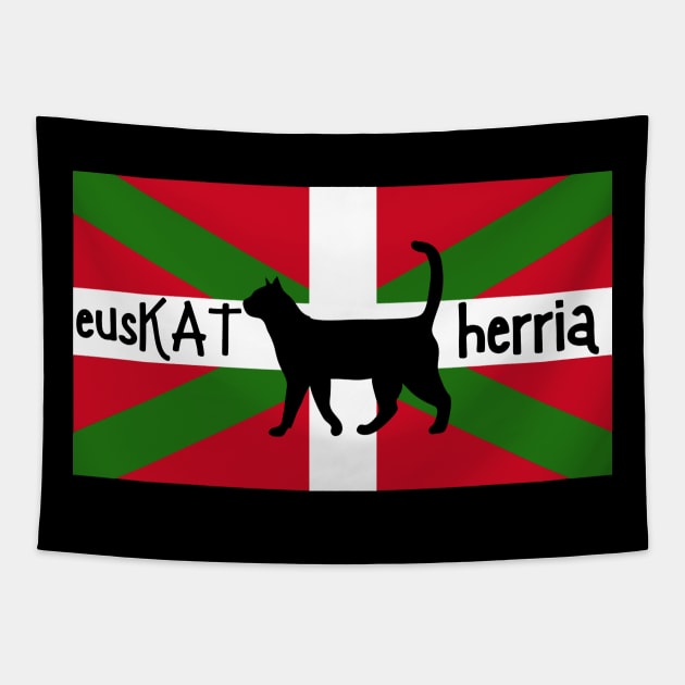 EusKAT Herria basque cat Tapestry by G4M3RS