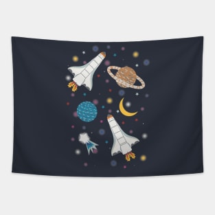 Space Planets Star intergalactic adventure Tapestry