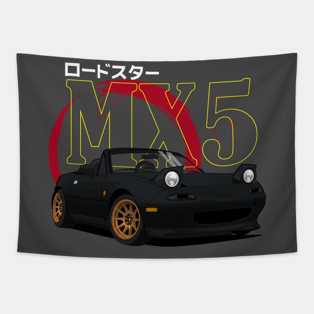 Miata MX5 JDM Classic Tapestry by masjestudio