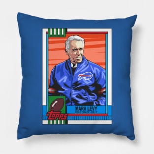 Marv Levy Football Card Pillow