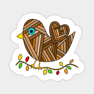 AUTUMN Bird Magnet