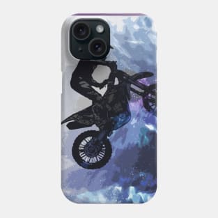 Jumping through Space - Motocross Rider Phone Case
