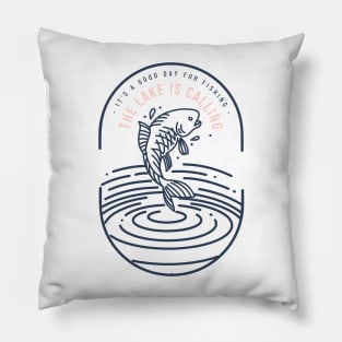 Good Day for Fishing Fly Fishing Gone Fishing Lake Fishing DIY Fishing Pillow