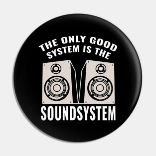 Backprint Speakers Bass Soundsystem Pin