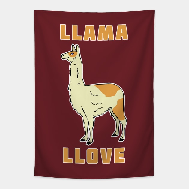 Llama Llove Tapestry by headrubble