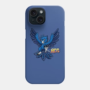 Birdie Flying in Blues Phone Case