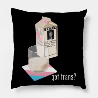 got trans? Pillow