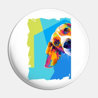 Dog Wpap Art Pin