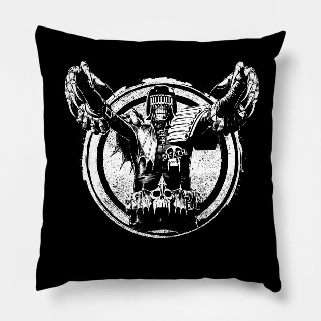 Judge Death Pillow by burristx