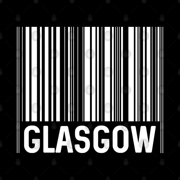 Glasgow Bar Code Design (White) by MacPean