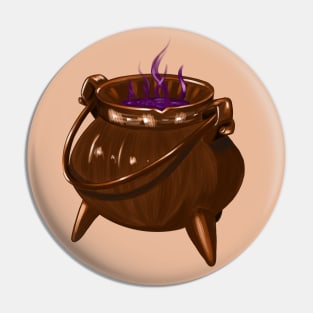 art with a witch's cauldron Pin