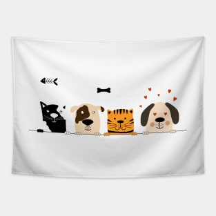CAT + DOG Tapestry