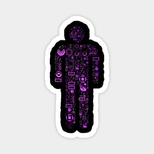 Metal Man Word Cloud (2) Magnet