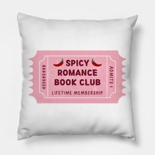 Spicy romance book club - floral ticket Pillow