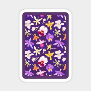 Festive orchids Magnet