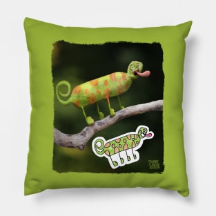 Curious Chameleon Pillow