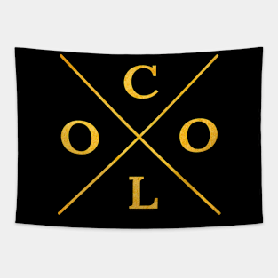 Cool Golden Design Tapestry