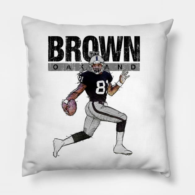 Tim Brown Las Vegas Stencil Pillow by Buya_Hamkac