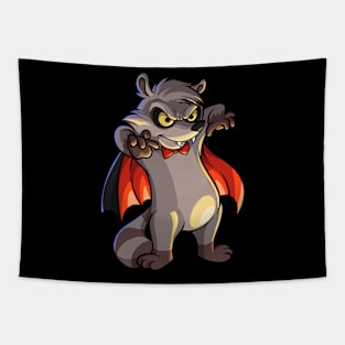 Monster Animals - Vampire Raccoon Tapestry