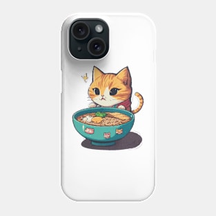 Ramen cat Phone Case