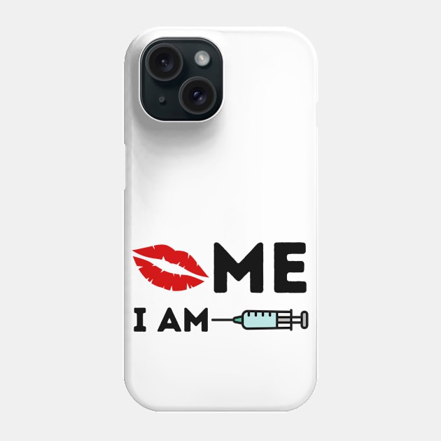 Kiss Me Im Vaccinated Phone Case by JaunzemsR