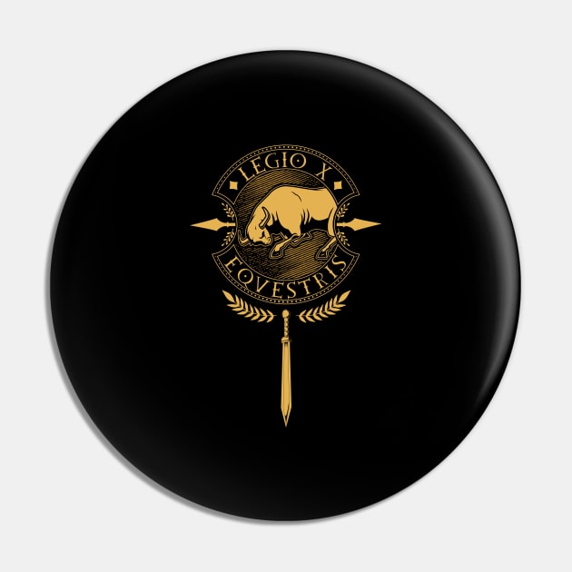 Legio X Equestris - Roman Legion Pin by Modern Medieval Design