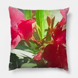 Pink Oleander Pillow