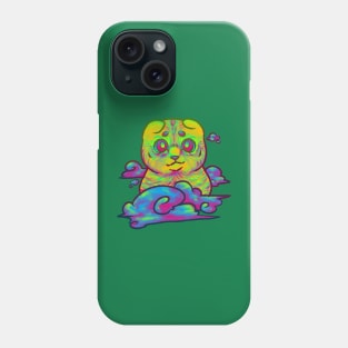 lime scottish fold Phone Case