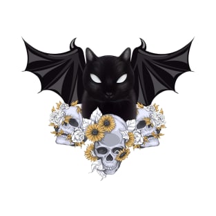 The Batcat Skull T-Shirt