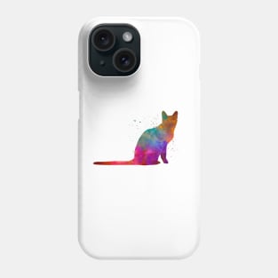 Korat cat in watercolor Phone Case