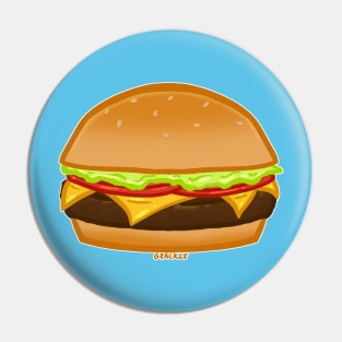 Charming Cheeseburger Pin
