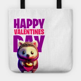 hedgehog heart valentines day Tote