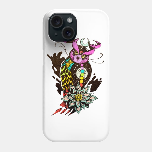 Cosmic Owl Phone Case by TomiAx