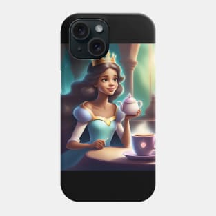 Princess and coffee kettle Phone Case