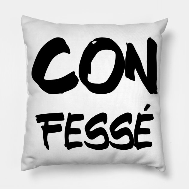 Con Fessé Pillow by nathalieaynie