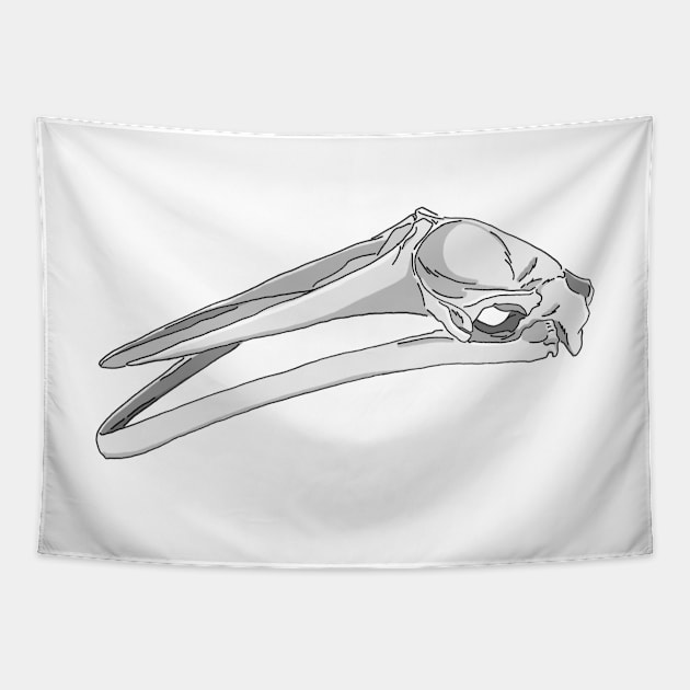 Minke Whale Skull Tapestry by babygunz47