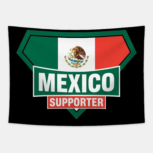 Mexico Super Flag Supporter Tapestry by ASUPERSTORE