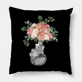 Brain human anatomy,Floral, apricot roses, mental Pillow