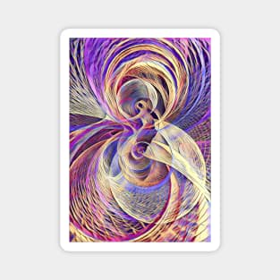 Purple Swirly Days Magnet