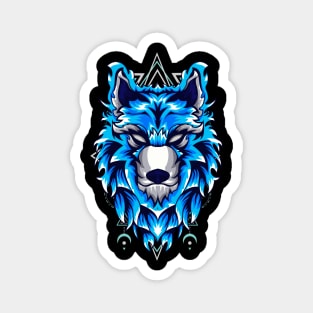 wolf snow Magnet