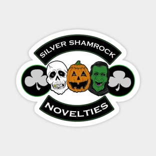 Silver Shamrock Patch Magnet