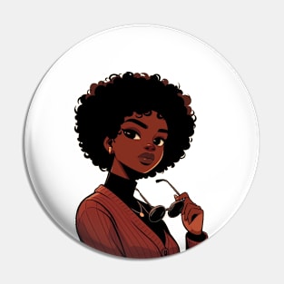 Cool black woman Pin