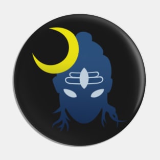 Shiva crescent moon Pin