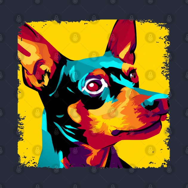 Miniature Pinscher Pop Art - Dog Lover Gifts by PawPopArt