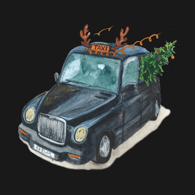 Christmas Cab by ZarenBeck