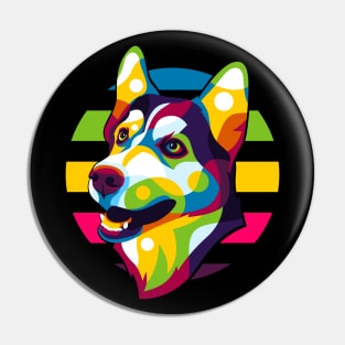 Siberian Husky Dog Pin