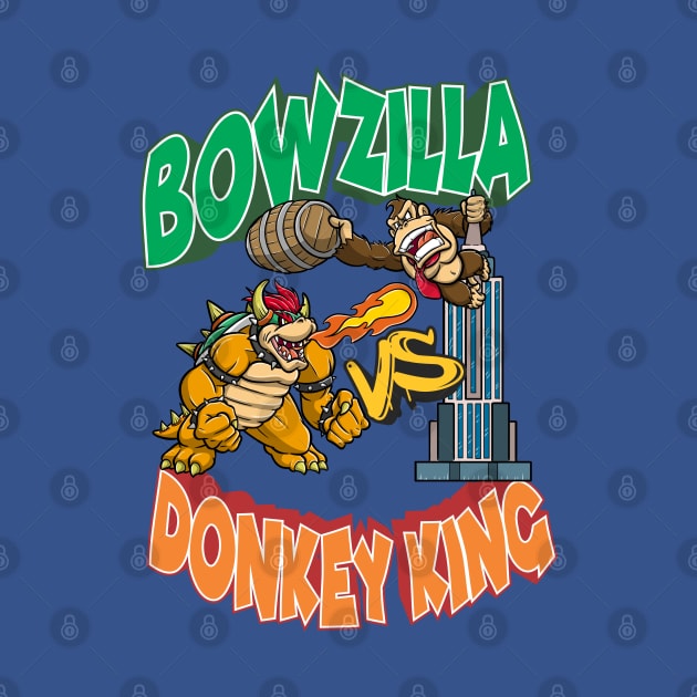 Bowzilla vs DonkeyKing by Variart Studios