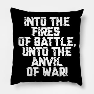 Fires and Anvil Warcry - Marines Battle Cry Pillow